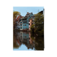 Small Vintage Houses Along River