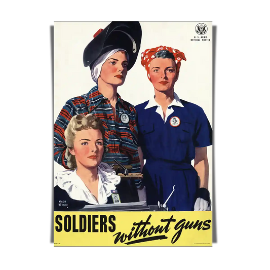 Soldiers Without Guns! Women Power Classic Poster