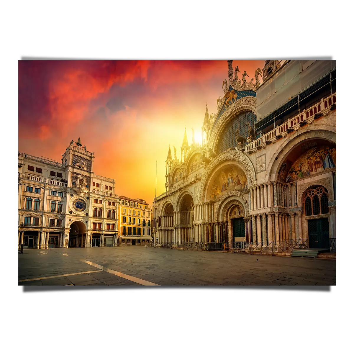 St Mark's Clock Tower In Venice Italy