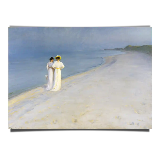 Summer Evening on Skagen Beach by Peder Severin Krøyer 1893