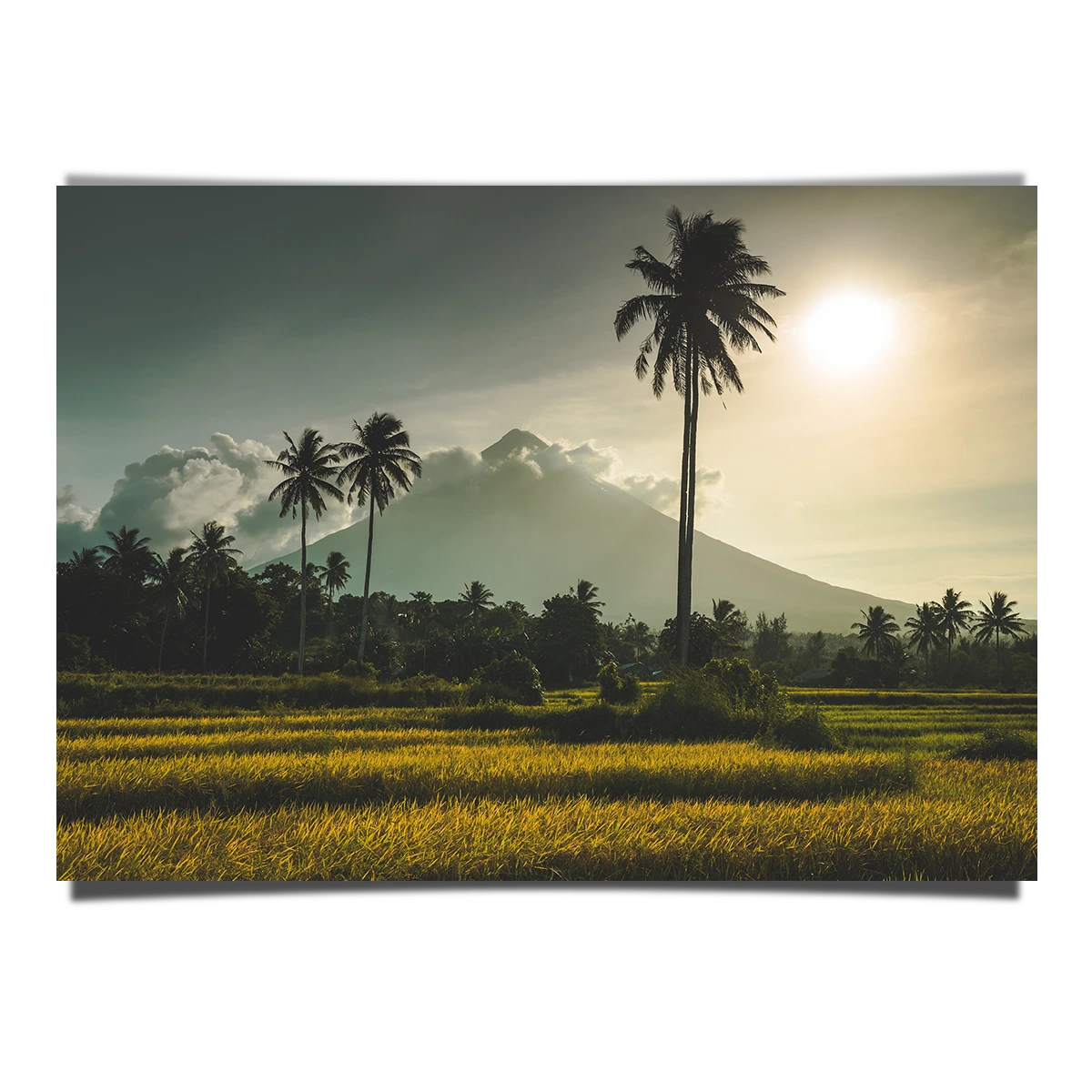Sunrise View in Mayon Volcano in Philippines