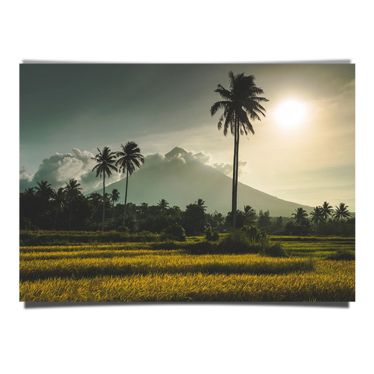 Sunrise View in Mayon Volcano in Philippines