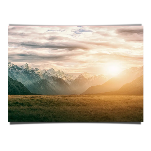 Sunset Shining Through Clouds