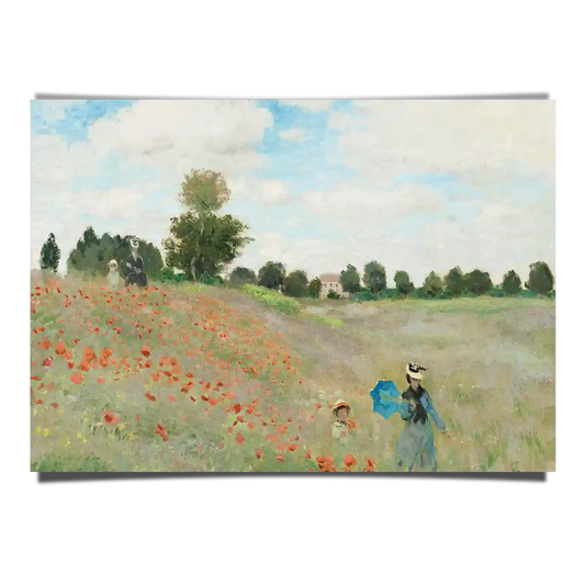 The Poppy Field Near Argenteuil by Claude Monet 1873