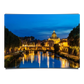 Overlooking at the Tiber River in Rome