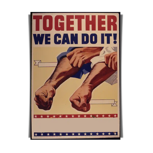 Together We Can Do It! With Blank Canvas