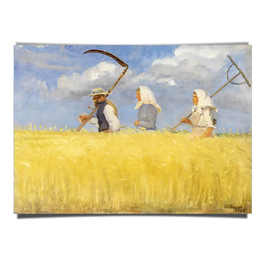Anna Archers Harvesters by Vincent Van Gogh 1887