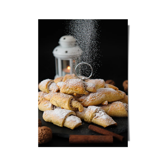 Vanilla Pouring Into Bagels