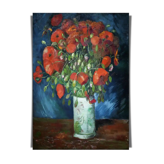 Vase With Poppies by Vincent Van Gogh 1886