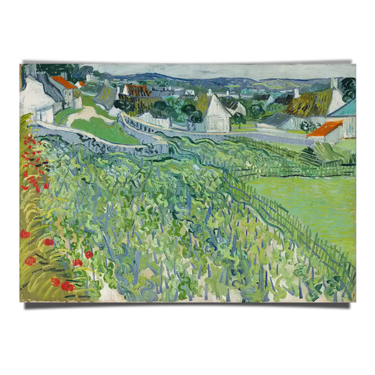 Vineyard At Auvers by Vincent Van Gogh 1890