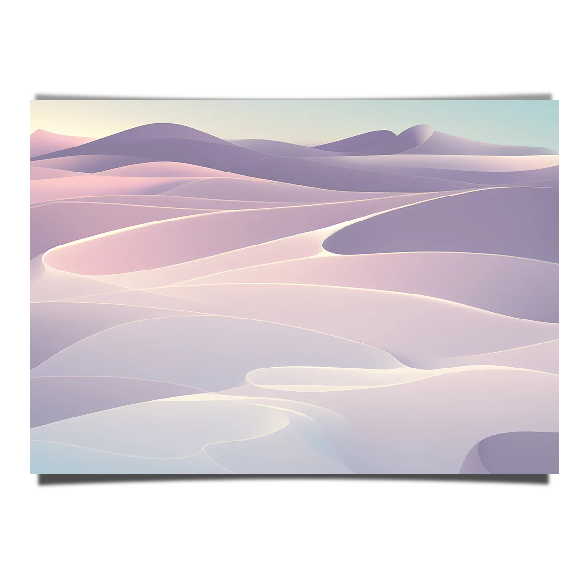 White Wave Abstract