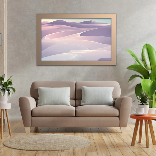 White Wave Abstract